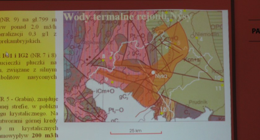W 2009 r. Instytut Gospodarki Surowcami Mineralnymi i Energią PAN w Krakowie wykonał badania, które potwierdziły gorące wody pod Nysą