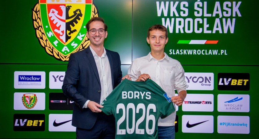 Karol Borys po podpisaniu zawodowego kontraktu ze Śląskiem Wrocław