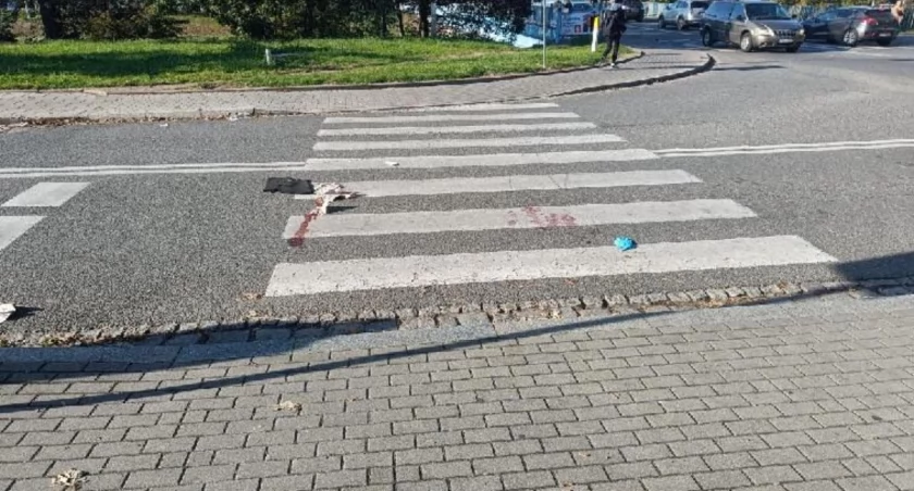 W tym miejscu doszło do wypadku