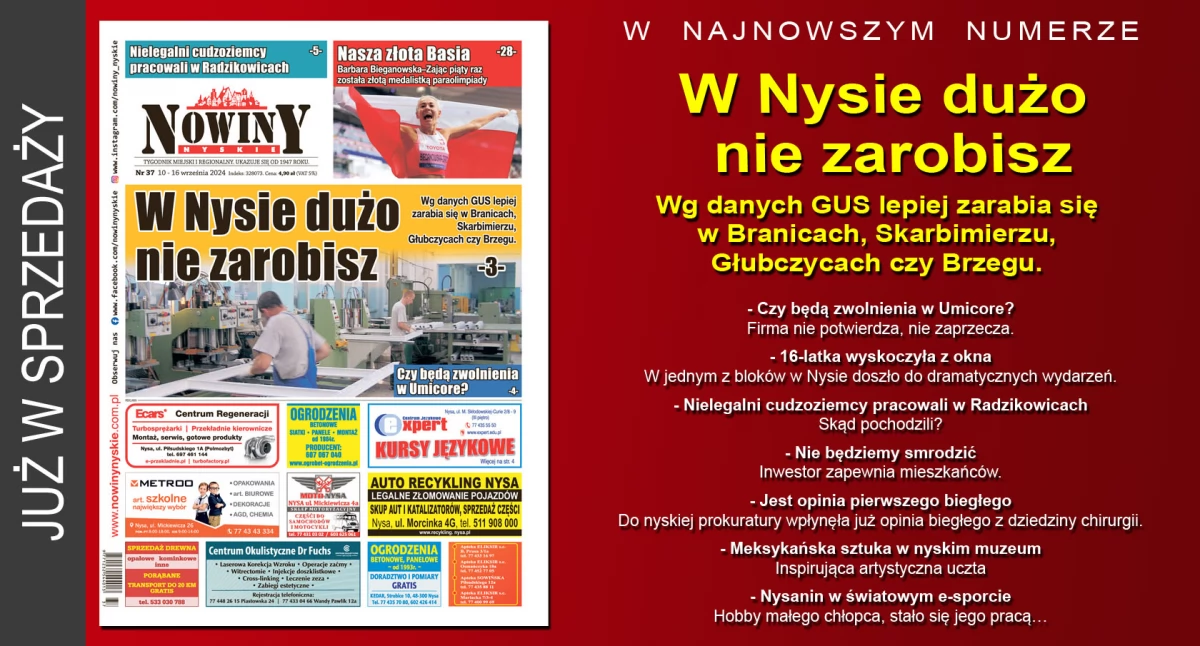 Materiał informacyjny , Nowiny Nyskie - zdjęcie, fotografia
