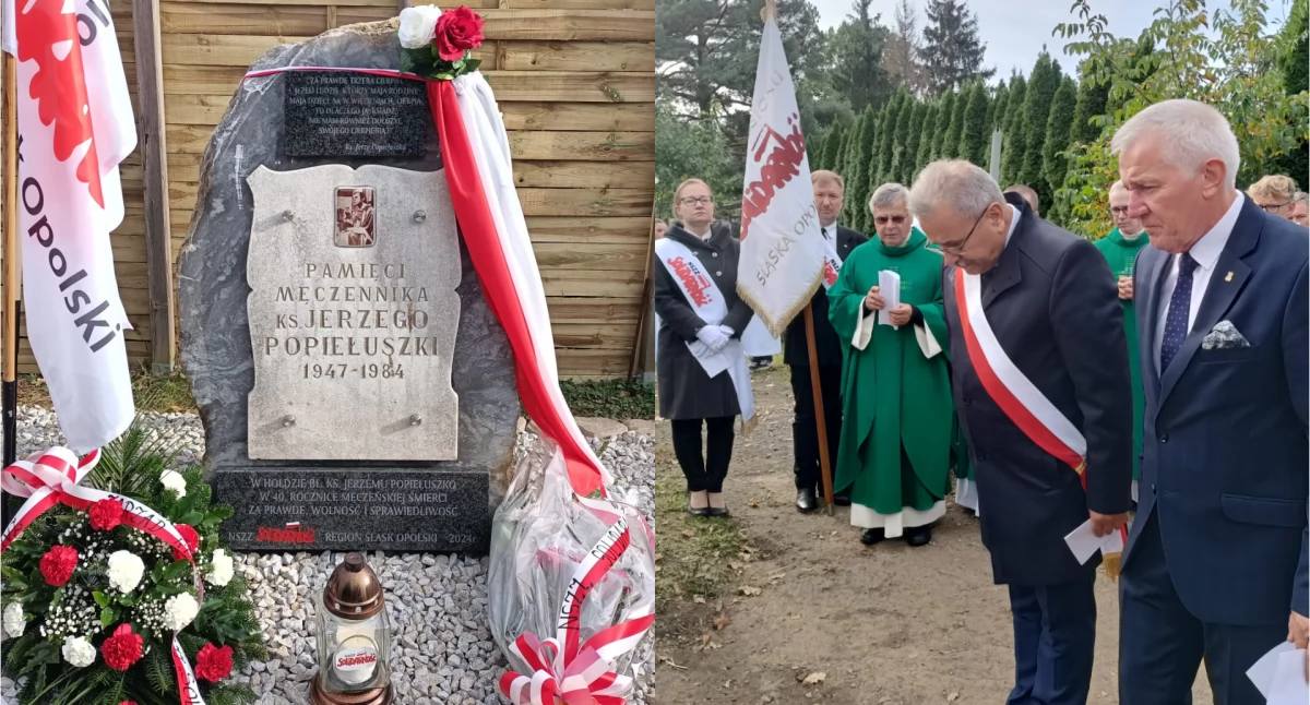 Ludzie, Upamiętnili Jerzego Popiełuszkę  - zdjęcie, fotografia