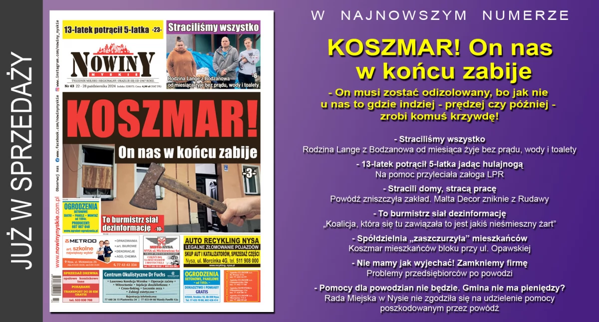 Materiał informacyjny , wydanie Nowin Nyskich - zdjęcie, fotografia