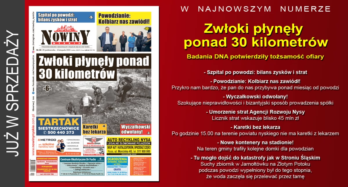 Materiał informacyjny , wydanie Nowin Nyskich - zdjęcie, fotografia