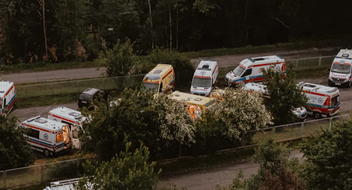 Wypadki, Karetki lekarza - zdjęcie, fotografia