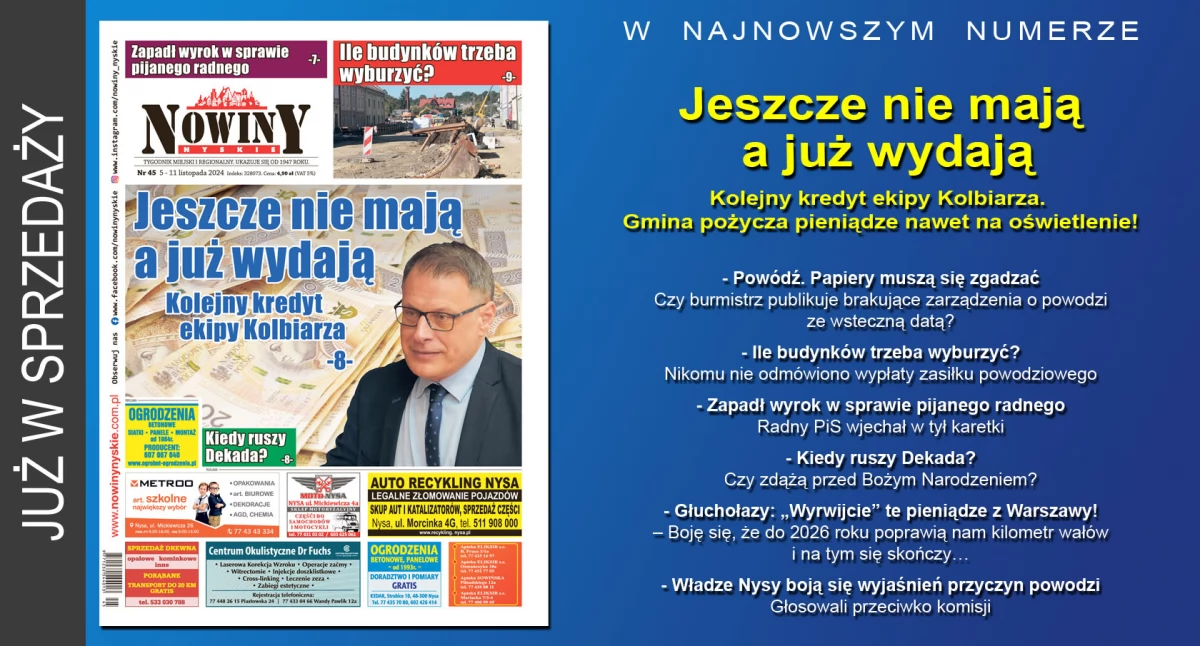 Materiał informacyjny , wydanie Nowin Nyskich - zdjęcie, fotografia