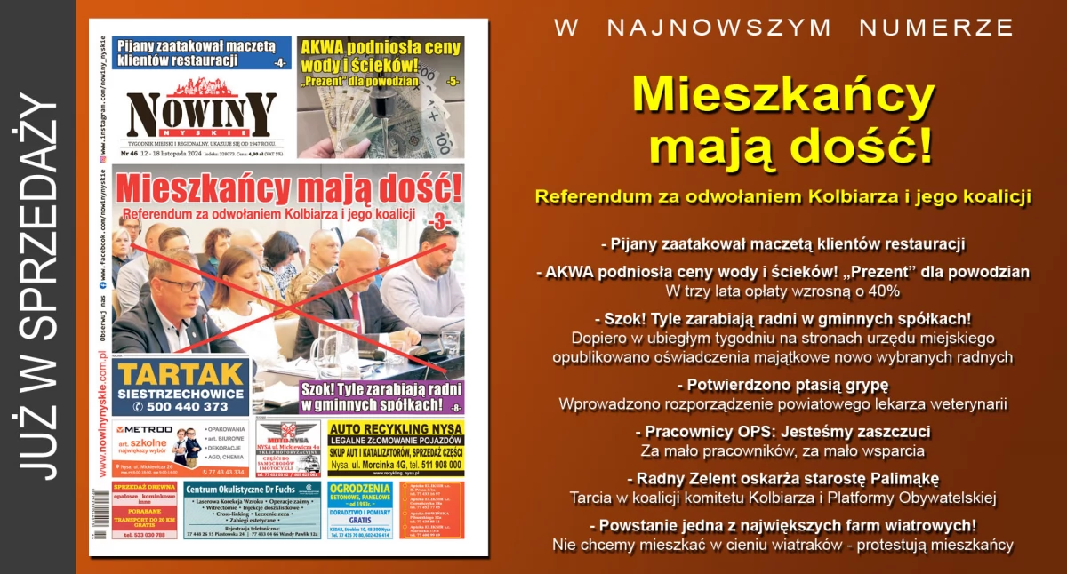 Materiał informacyjny , wydanie Nowin Nyskich - zdjęcie, fotografia