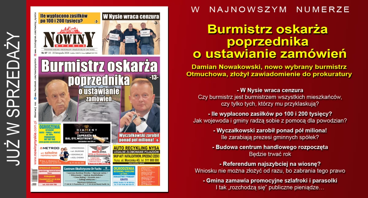 Materiał informacyjny , wydanie Nowin Nyskich - zdjęcie, fotografia