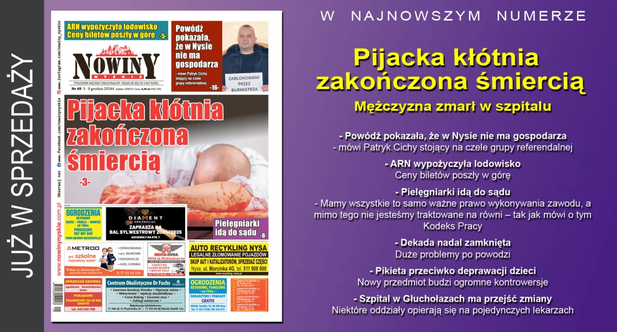 Materiał informacyjny , wydanie Nowin Nyskich - zdjęcie, fotografia