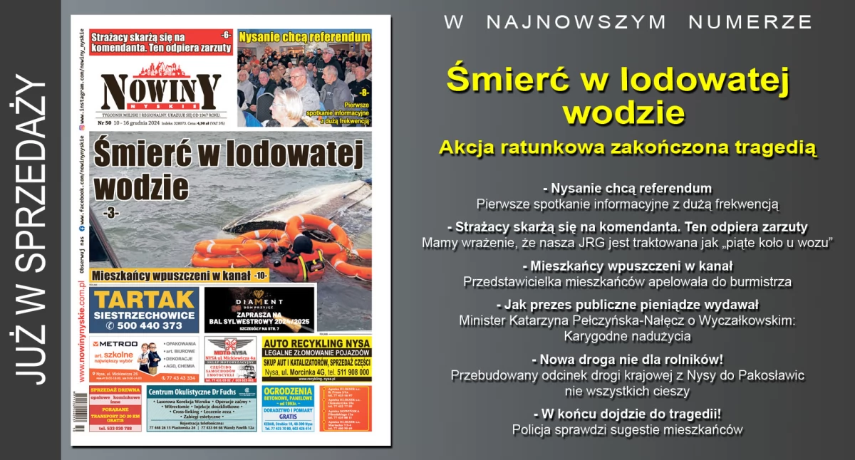 Materiał informacyjny , wydanie Nowin Nyskich - zdjęcie, fotografia