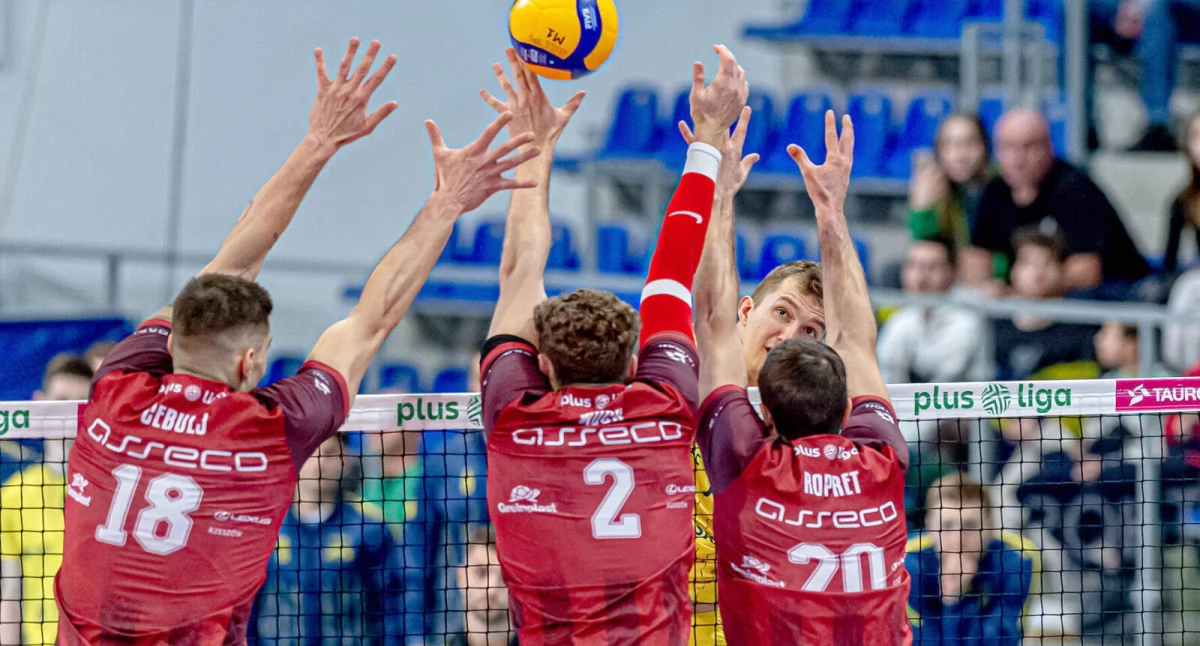 PSG Stal Nysa - Asseco Resovia Rzeszów 1:3. Atakuje Michał Gierżot