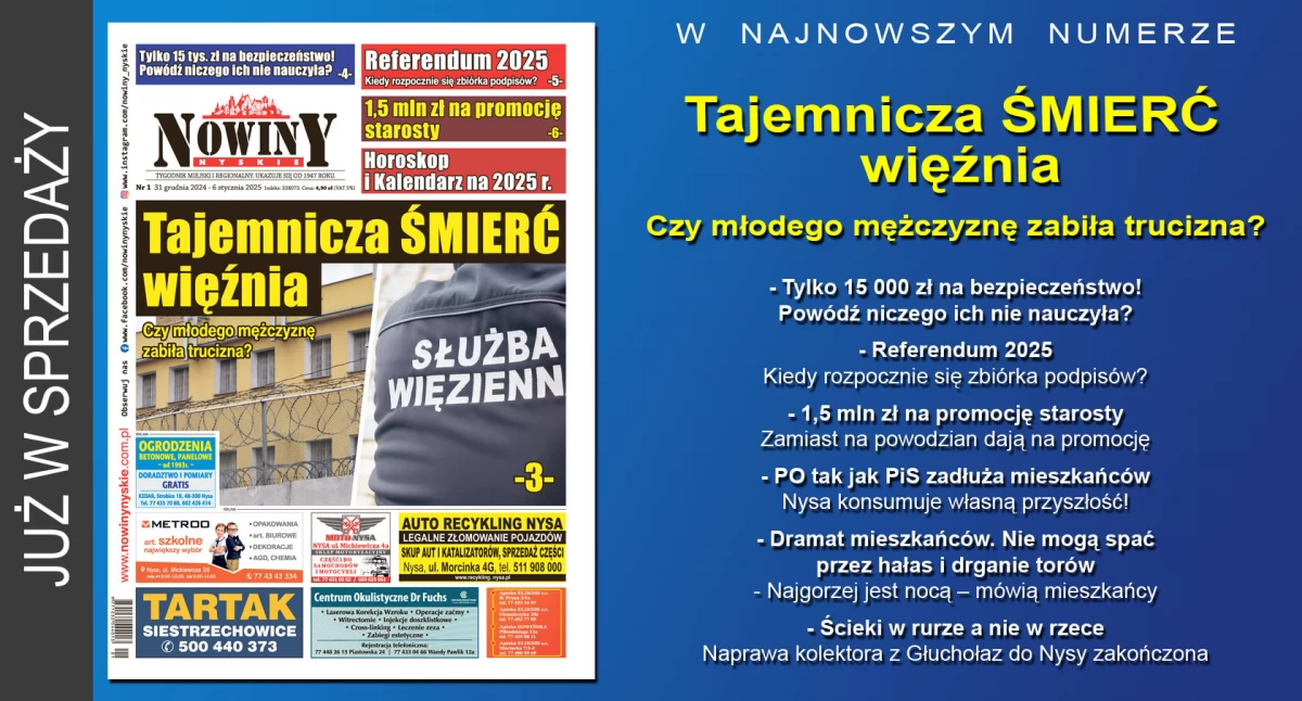 Materiał informacyjny , Noworoczne wydanie Nowin Nyskich - zdjęcie, fotografia