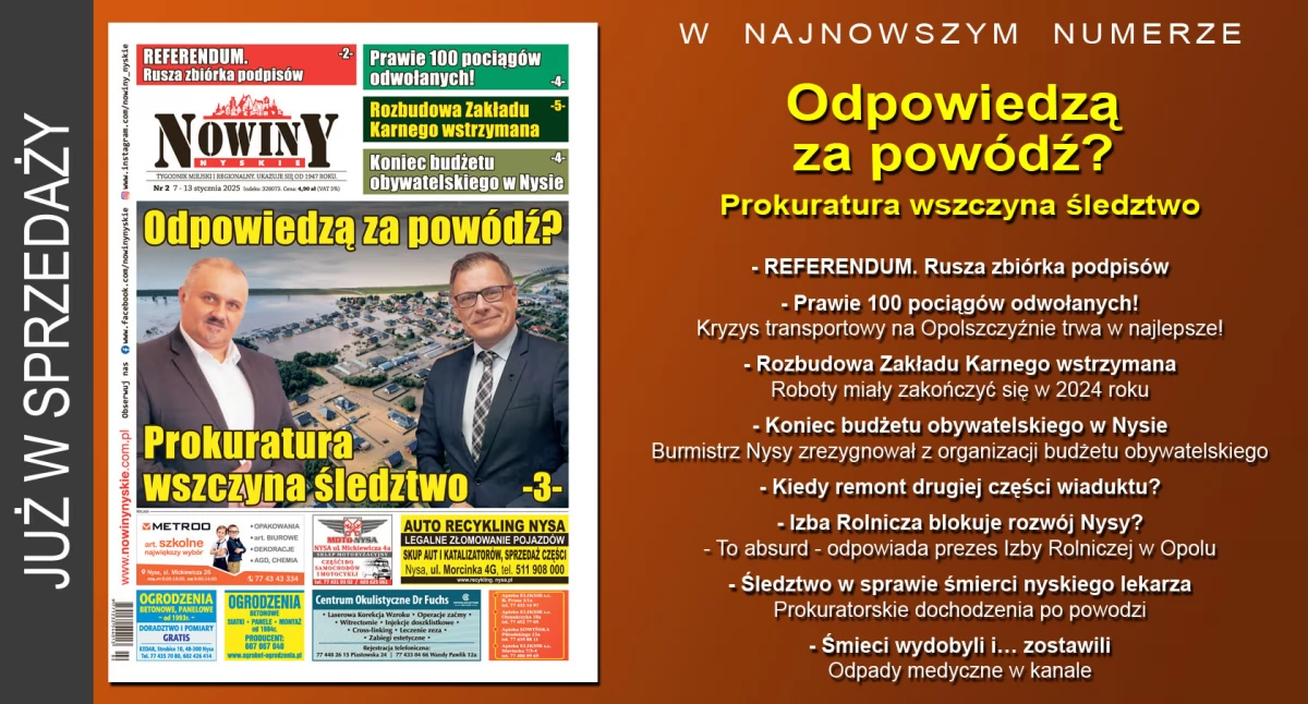 Materiał informacyjny , wydanie Nowin Nyskich - zdjęcie, fotografia