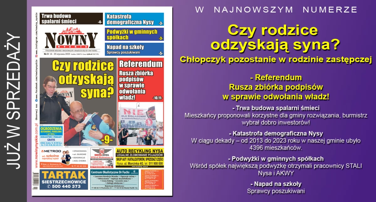 Materiał informacyjny , wydanie Nowin Nyskich - zdjęcie, fotografia