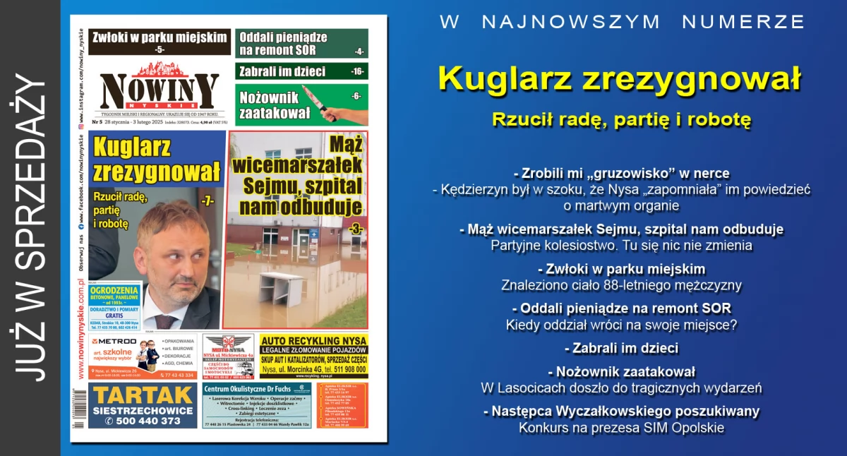 Materiał informacyjny , wydanie Nowin Nyskich - zdjęcie, fotografia