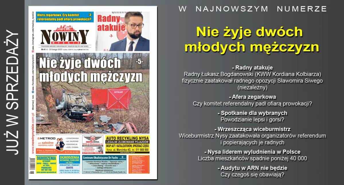 Materiał informacyjny , wydanie Nowin Nyskich - zdjęcie, fotografia