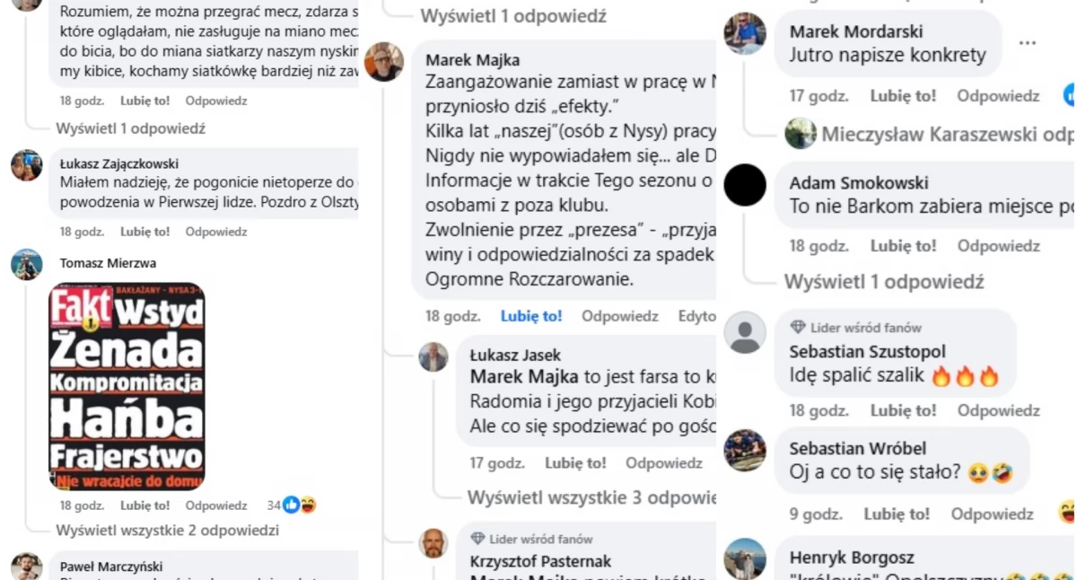 Siatkówka, Komentarze kibiców porażce Stali spadku - zdjęcie, fotografia