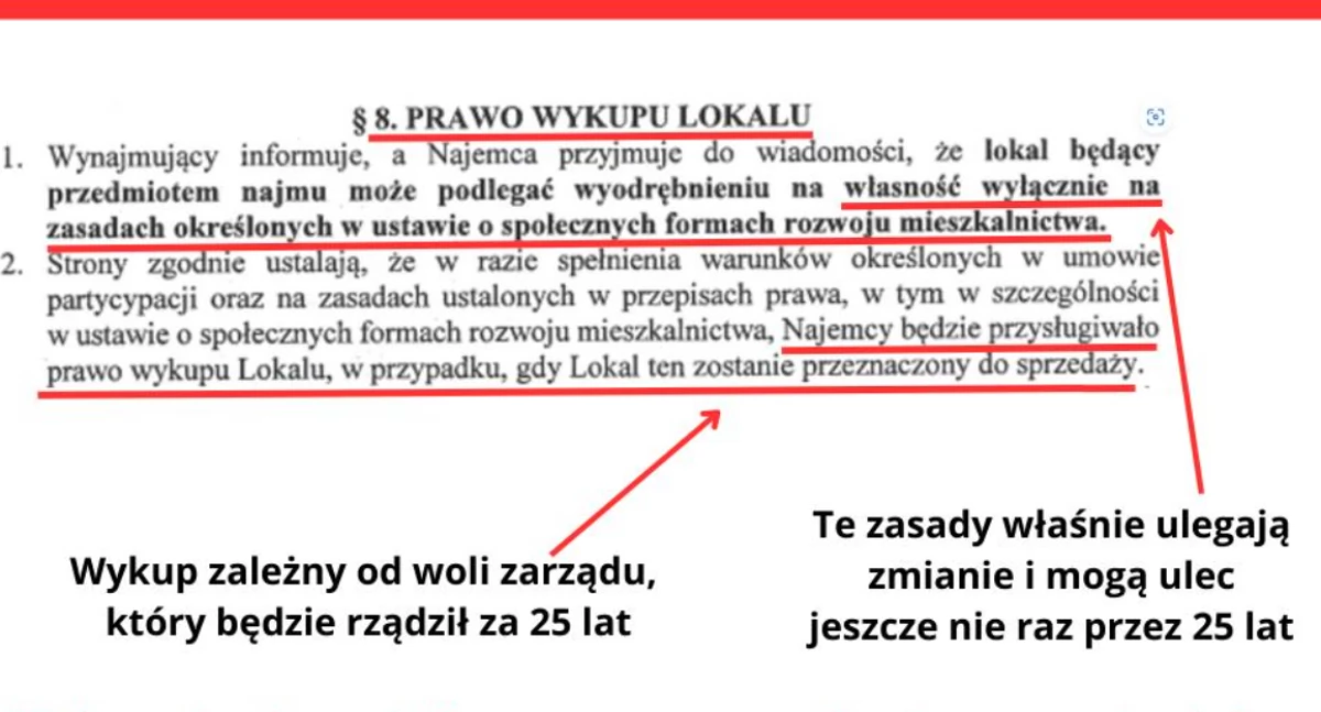 Obiecują mieszkania na własność, ale gwarancji nie dadzą 