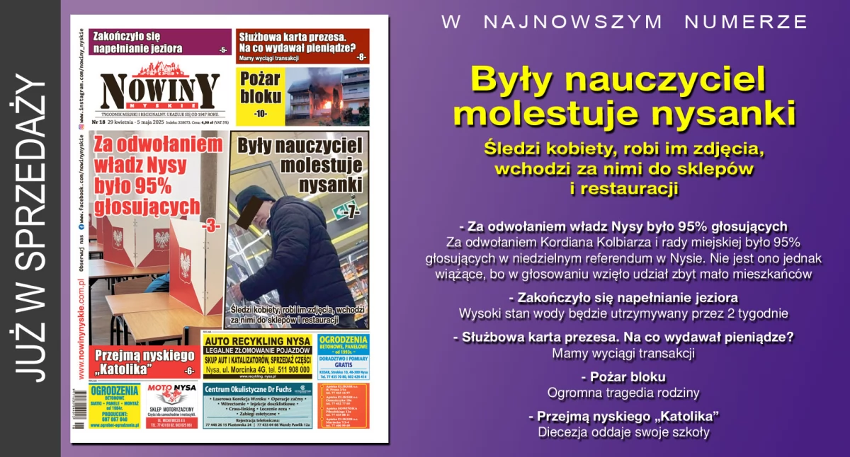 Materiał informacyjny , wydanie Nowin Nyskich - zdjęcie, fotografia