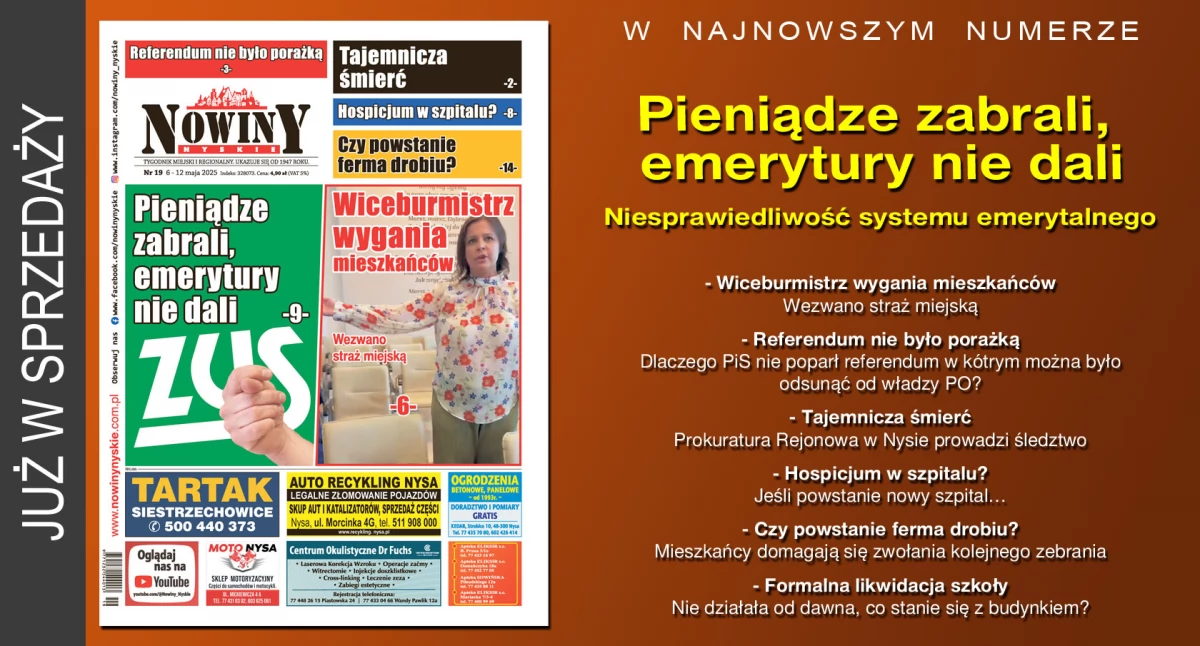 Materiał informacyjny , wydanie Nowin Nyskich - zdjęcie, fotografia