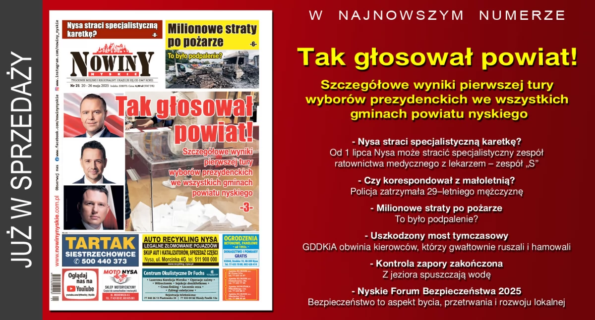 Materiał informacyjny , wydanie Nowin Nyskich - zdjęcie, fotografia