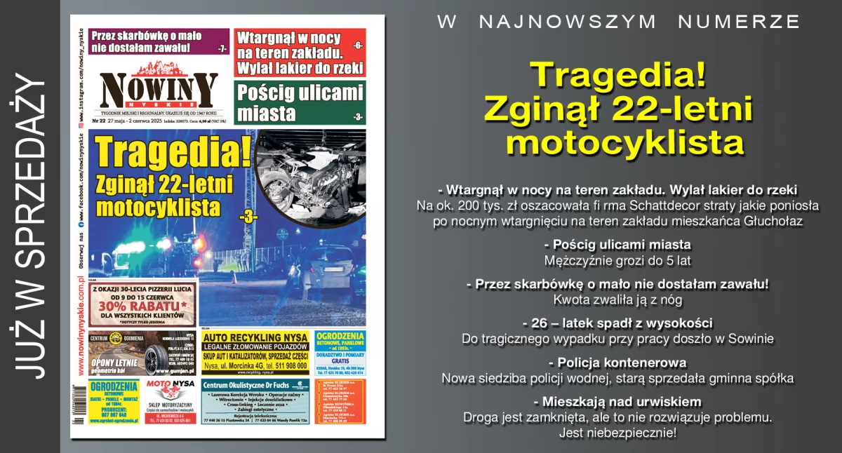 Materiał informacyjny , wydanie Nowin Nyskich - zdjęcie, fotografia