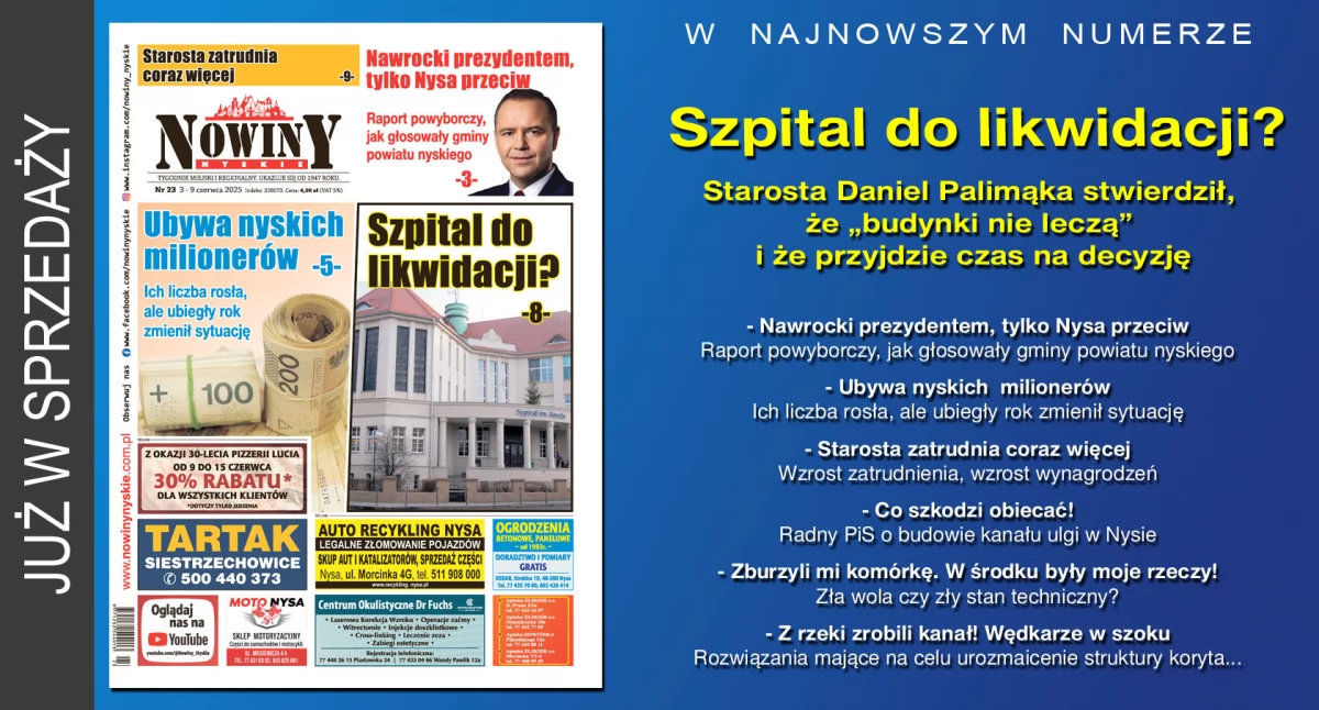 Materiał informacyjny , wydanie Nowin Nyskich - zdjęcie, fotografia