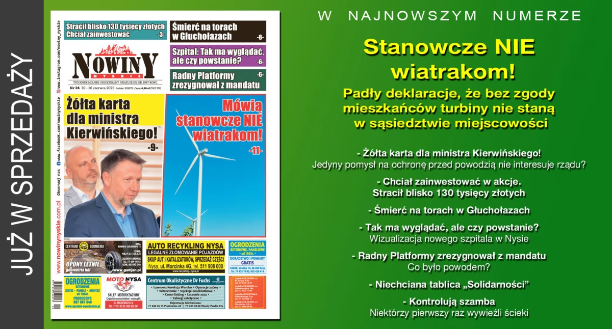 Materiał informacyjny , wydanie Nowin Nyskich - zdjęcie, fotografia