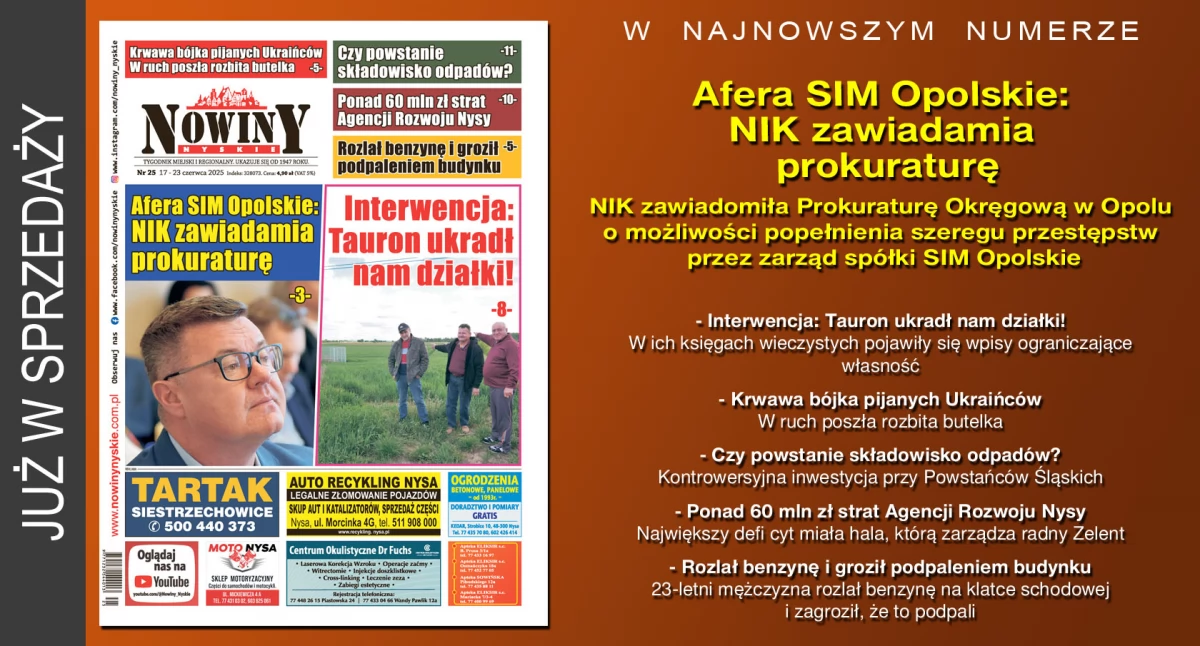 Materiał informacyjny , wydanie Nowin Nyskich - zdjęcie, fotografia