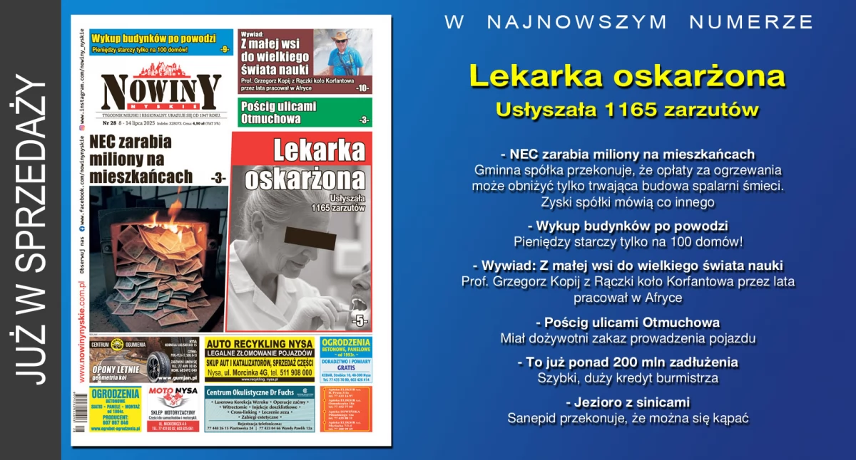 Materiał informacyjny , Najnowsze wydanie „Nowin Nyskich” - zdjęcie, fotografia