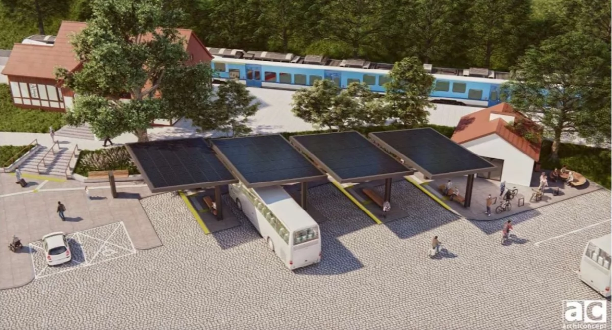 Samorząd, dworzec autobusowy w Głuchołazach - zdjęcie, fotografia