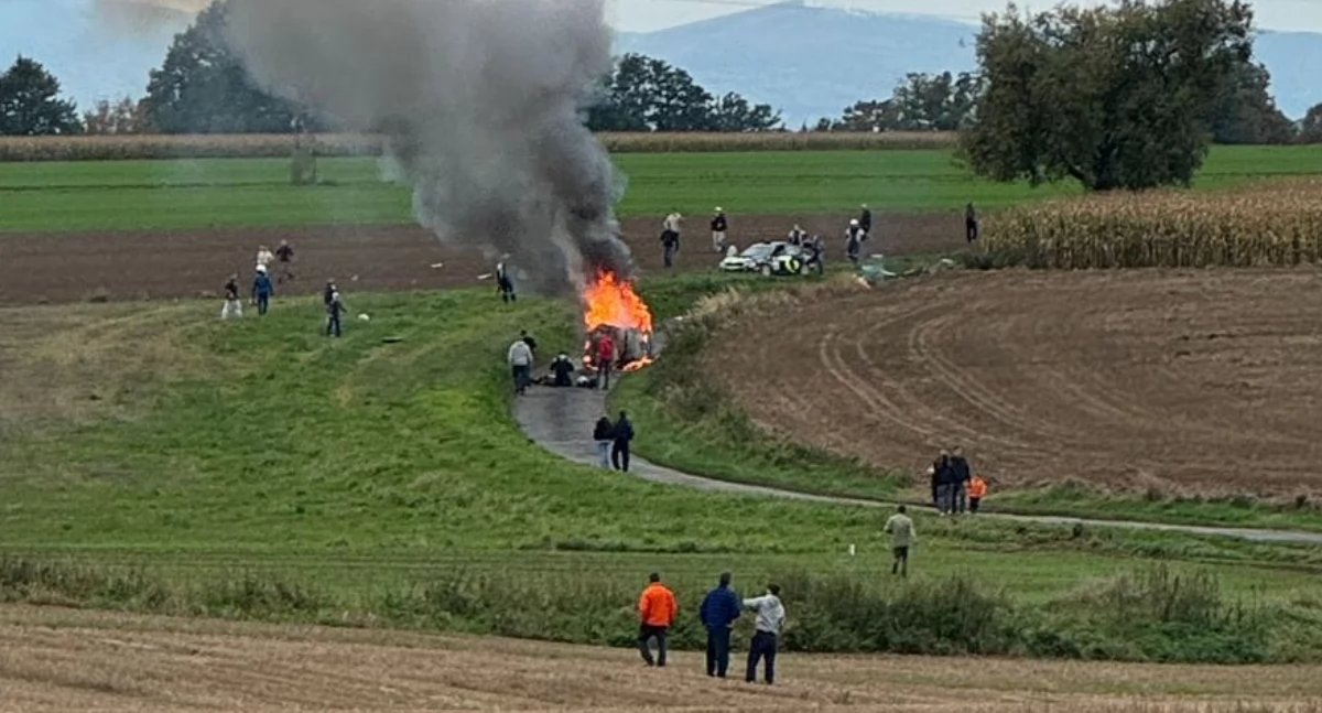 Wypadki, Śmiertelny wypadek Rajdzie Nyskim Zginął znany nyski kierowca Artur Sękowski - zdjęcie, fotografia