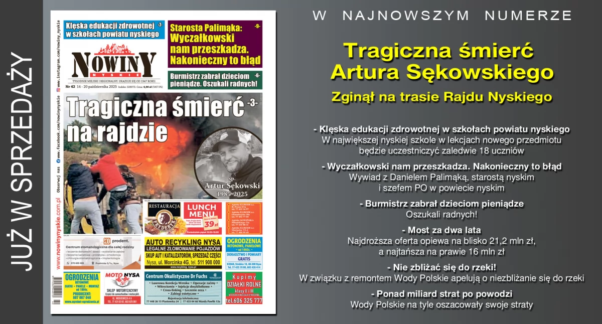 Materiał informacyjny , Najnowsze wydanie „Nowin Nyskich” - zdjęcie, fotografia