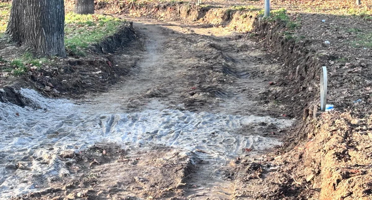 Alejki są korytowane tak głęboko, jakby miały nimi jeździć samochody dostawcze a nie piesi i rowerzyści 