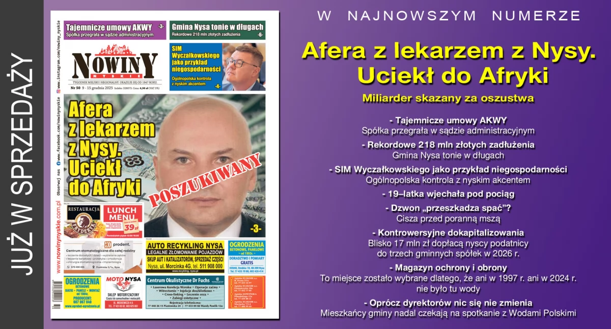 Materiał informacyjny , wydanie Nowin Nyskich - zdjęcie, fotografia