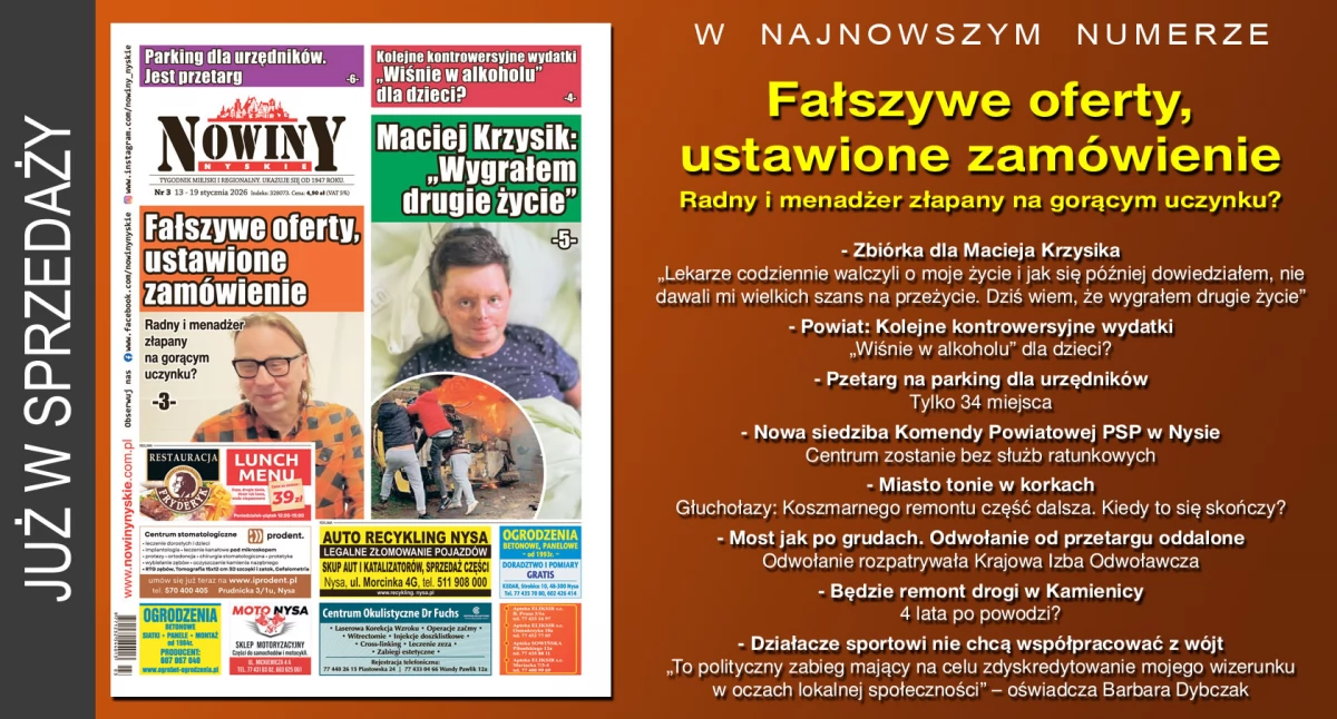 Materiał informacyjny , wydanie Nowin Nyskich - zdjęcie, fotografia
