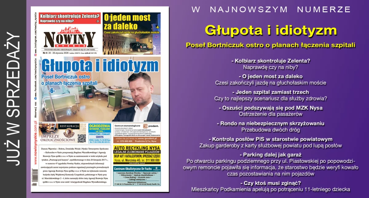 Materiał informacyjny , wydanie Nowin Nyskich - zdjęcie, fotografia