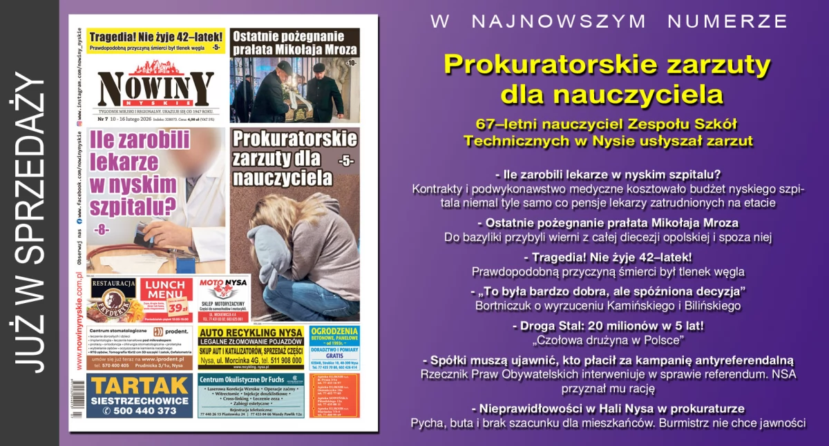 Materiał informacyjny , wydanie Nowin Nyskich - zdjęcie, fotografia