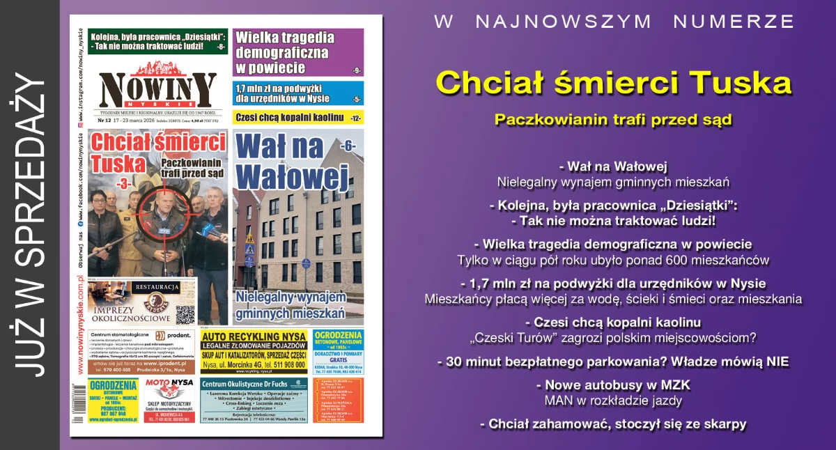 Materiał informacyjny , wydanie Nowin Nyskich sprzedaży - zdjęcie, fotografia