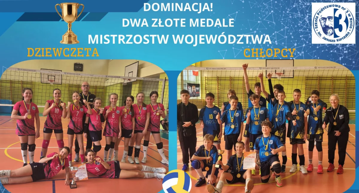 Siatkówka, Trójka podwójnym złotem - zdjęcie, fotografia