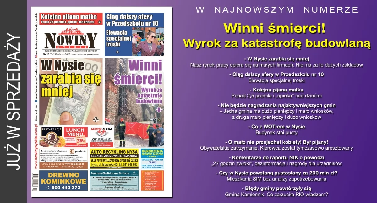 Materiał informacyjny , wydanie Nowin Nyskich - zdjęcie, fotografia