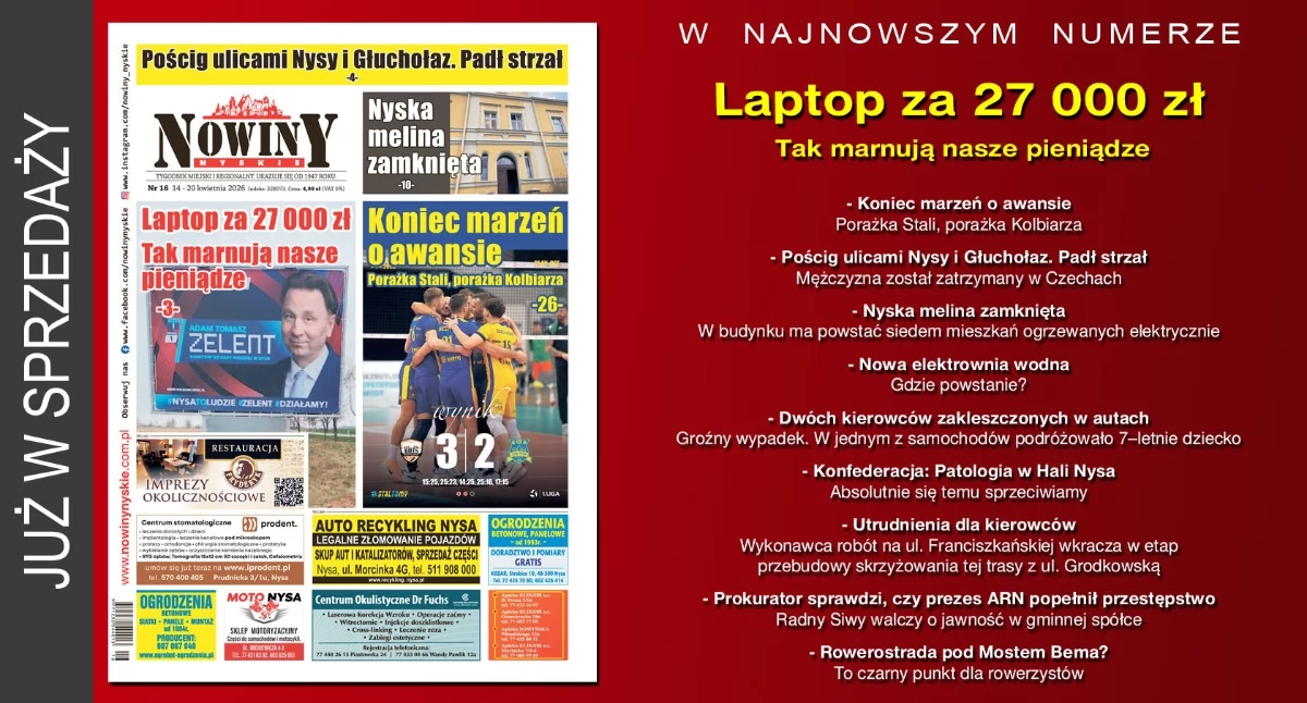 Materiał informacyjny , wydanie Nowin Nyskich - zdjęcie, fotografia