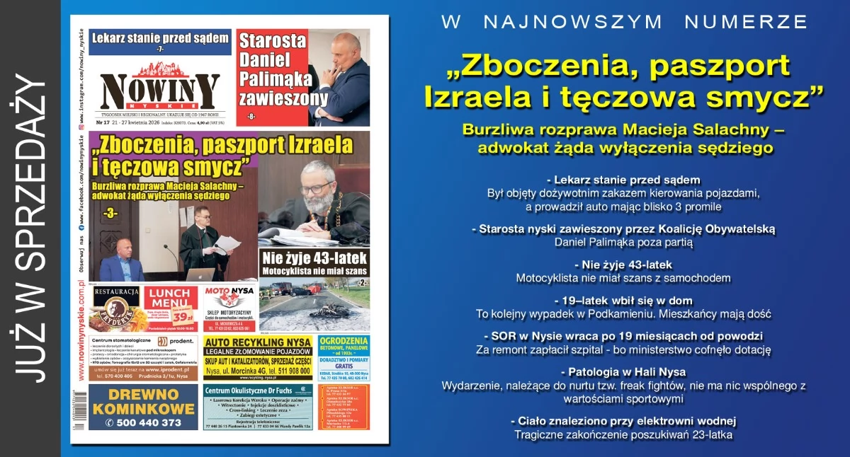 Materiał informacyjny , wydanie Nowin Nyskich - zdjęcie, fotografia