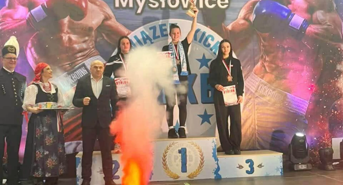 Dorota Maczuga na najwyższym stopniu medalowego podium