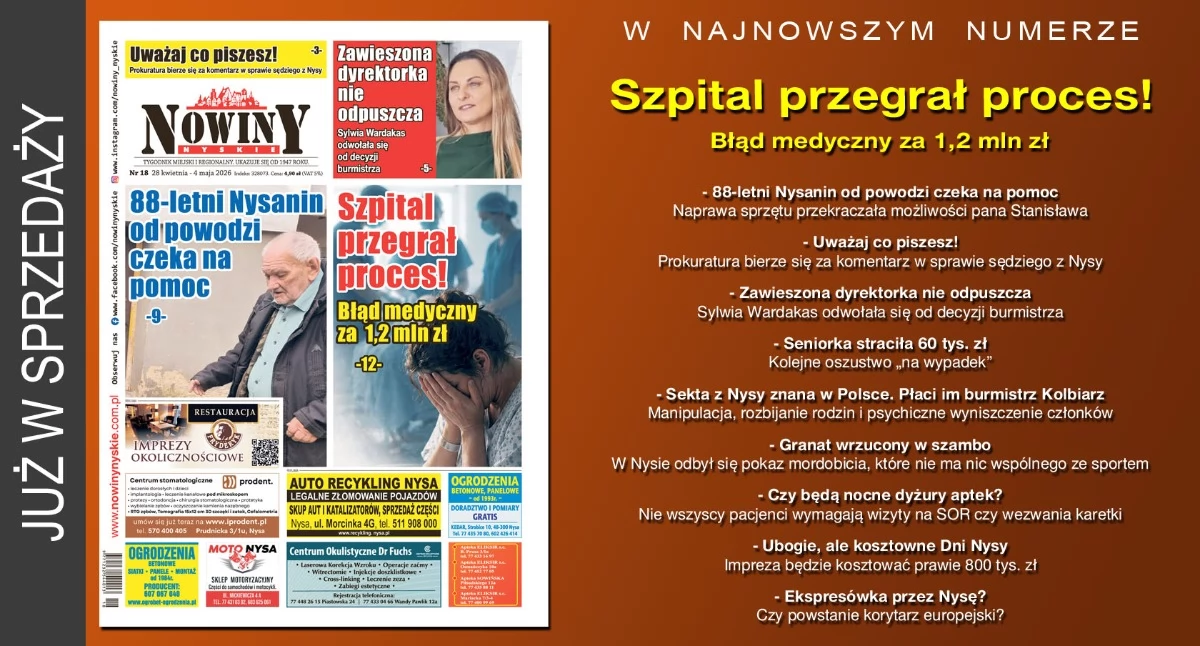 Materiał informacyjny , wydanie Nowin Nyskich - zdjęcie, fotografia