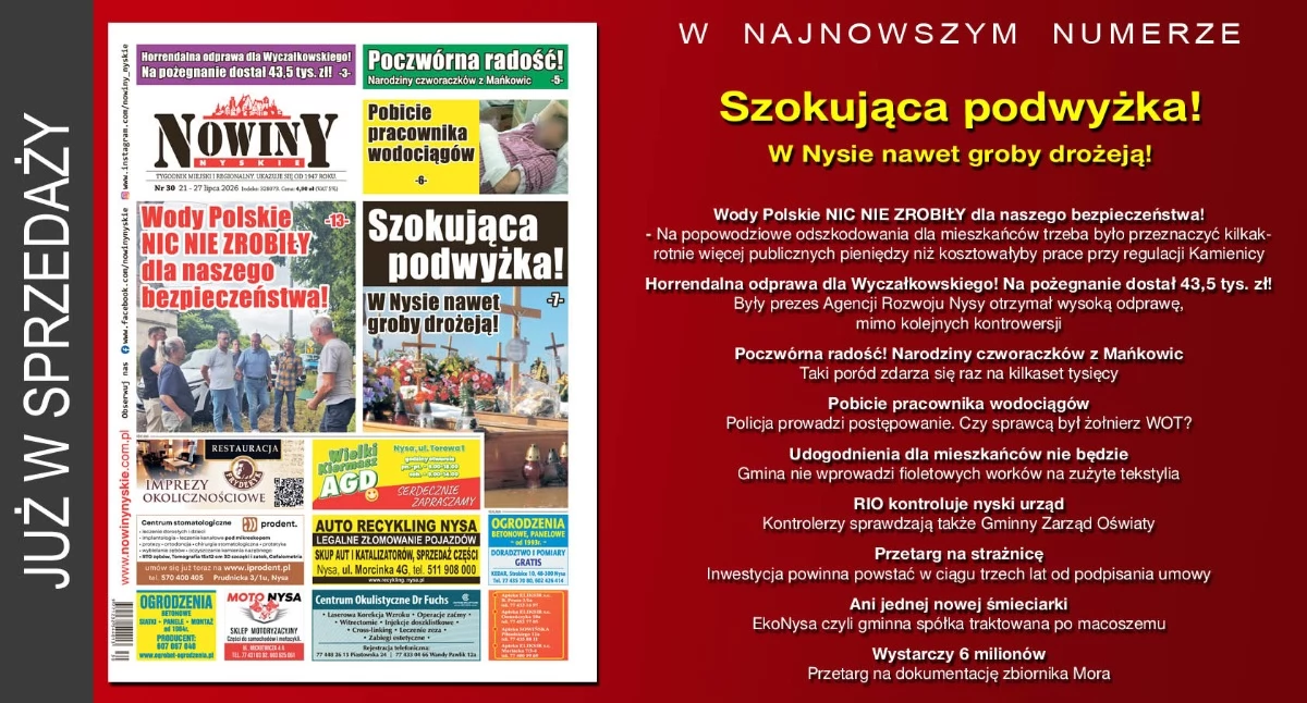 Materiał informacyjny , wydanie Nowin Nyskich - zdjęcie, fotografia