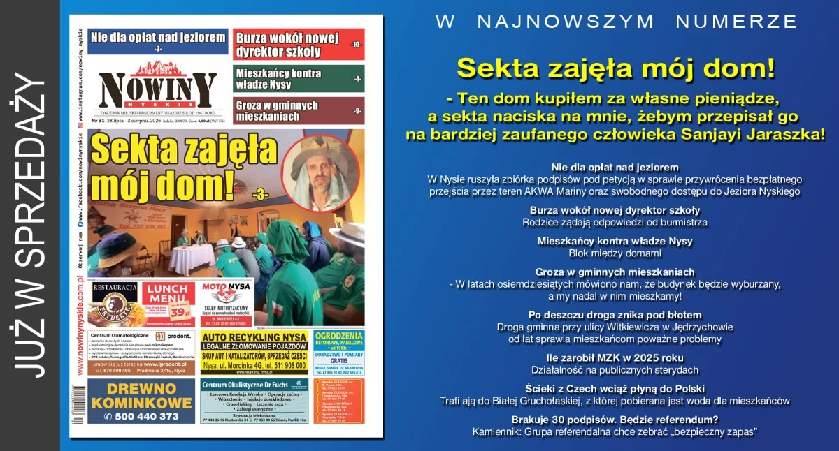 Materiał informacyjny , wydanie Nowin Nyskich - zdjęcie, fotografia
