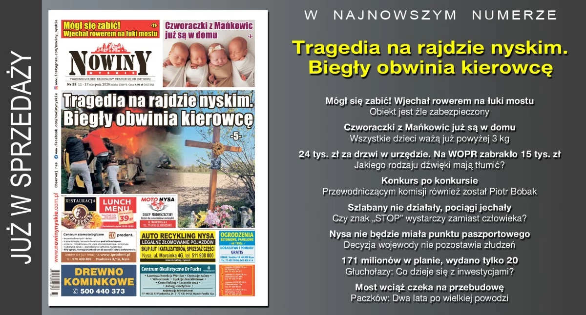 Materiał informacyjny , wydanie Nowin Nyskich - zdjęcie, fotografia