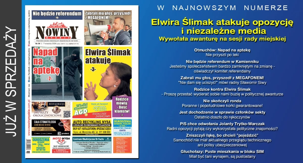 Materiał informacyjny , wydanie Nowin Nyskich - zdjęcie, fotografia