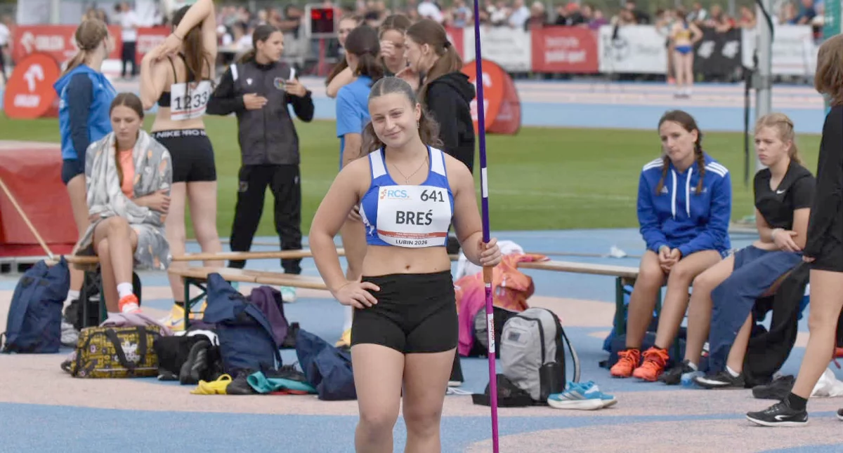 Milena Breś przygotowana do rzutu