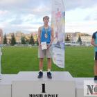 Na medalowym podium dwóch reprezentantów MUKS Gim 2 Nysa - Kamil Małejki (z lewej) i...